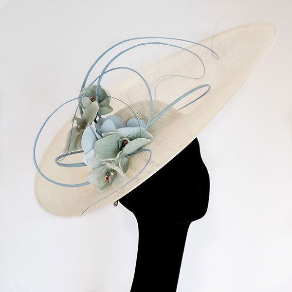milliners selling hats and Head pieces, Vivian Sheriff hat.